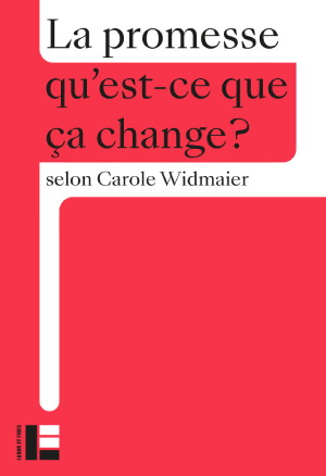 Couverture de La promesse, qu'est-ce que ça change?